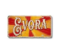 Placa de matrícula de Portugal Landmark • Impresión metálica de la ciudad portuguesa • Evora
