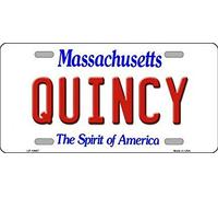 Placa de matrícula de Quincy Massachusetts State Background Novedad Placa de matrícula 15 x 30 cm