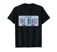 Placa de matrícula de The Coast Oregon OR Neighborhood Camiseta