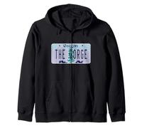 Placa de matrícula de The Gorge Oregon OR Columbia River Sudadera con Capucha