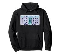 Placa de matrícula de The Gorge Oregon OR Columbia River Sudadera con Capucha
