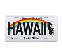 Placa de matrícula Inga de 6 x 12 pulgadas Hawaii Souvenir placa de matrícula del rey Kamehameha Hawaii