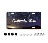 Placa de matrícula personalizada para la parte delantera del coche personalizada, añade tus propias texto imagen foto logotipo diseño de arte etiquetas de coche letrero de matrícula 6 x 12 pulgadas