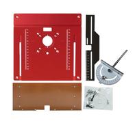 Placa de mesa del enrutador, inserción de mesa del enrutador,Clear Scale Multifunctional Router Insert Plate con orificio central - Plantilla de carpintería para cortar madera recortando molienda de d