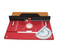 Placa de mesa del enrutador, inserción de mesa del enrutador | Guía de borde del enrutador de escala transparente multipropósito con orificio central | Accesorios para trabajar la carpintería para ent