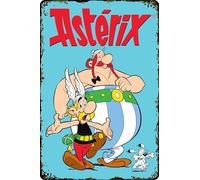 Placa de metal, estilo retro, ASTERIX y OBELIX, serie de cómics francesa kult, cartel decorativo, 20 x 30 cm (Asterix & Obelix)