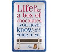 Placa De Metal Forrest Gump En Relieve PLACA EMBLEMATICA Oficial De Forrest Gump