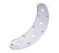 Placa de Metal, interruptor de bajo, Control chapado curvado, 8 orificios, 3 orificios for bajo, negro/oro/cromo(Gold)