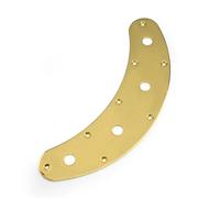 Placa de Metal, interruptor de bajo, Control chapado curvado, 8 orificios, 3 orificios for bajo, negro/oro/cromo(Chrome)