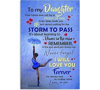 Placa de metal para póster con texto en inglés «To My Daughter Your Future Does Not Lay in Front of You», letrero de metal retro de aluminio para decoración del hogar, habitación, decoración de metal