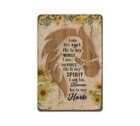 Placa de metal retro de 8 x 12 pulgadas, letrero vertical de hojalata con caballo montando, una vida sin caballo es como un aliento sin aire, regalo para amantes de los caballos, letreros novedosos