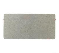 Placa de mica para horno microondas, resistente a altas temperaturas, cubierta de guía de ondas de corte libre para reparación, para placa aislante plateada de 11,5 x 10,6 cm (F)