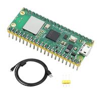 Placa de microcontrolador Pico W Raspberry-Pi con WiFi, soporte de cabecera presoldada, 2,4/5 GHz, basado en microcontrolador RP2040, procesador de brazo dual compatible con C/C++/Python