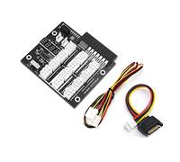 Placa de minería de 12 puertos, conector de 6 pines, visualización LED de 12 V, módulo de alimentación para 500 W, 800 W, 1400 W, 1600 W, adaptador de fuente de alimentación de minería GPU