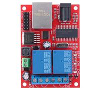 Placa de Módulo de Relé, DC5V-24V Módulo Controlador LAN Ethernet 2 Vías, TCP UDP Retardo Módulo de Relé PC Automatización, para Placa de Circuito de Reemplazo Dispositivo Electrónico Servidor de Red