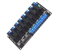 Placa de módulo de relé sólido de 8 canales, DC5 V, 12 V, 24 V, disparador alto/bajo con indicador LED