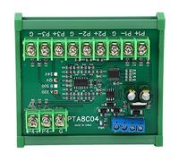 Placa de Módulo de Sensor de Temperatura PT100 RTD de 4 Canales Módulo de Adquisición de Temperatura Estable Colección de Resistencia Modbus RTU con Carcasa de Riel de Guía (B500 CC12V)