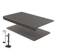 Placa de Montaje de Acero - Adaptador de Abrazadera de Escritorio, Refuerzo del Soporte del Monitor | Soporte frágil, Refuerzo de Mesa de Vidrio, estabilizador de Pinza C, Herramienta Fija de