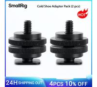 Placa de montaje de adaptador de zapata fría SmallRig Universal (2 piezas) con rosca de 3/8 "a 1/4" para cámara y monitor solo 60 g -1631 (2pcs Pack) 1631