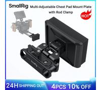 Placa de montaje de almohadilla para el pecho multiajustable SmallRig con abrazadera de varilla, almohadilla para el pecho liviana para operación de cámara portátil -MD3183B MD3183B