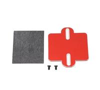 Placa de montaje de ESC de aluminio, placa de fijación para ESC de coche RC, soporte metálico amortiguador de impactos para coches RC Traxxas 1/8, con tornillos y pegamento, (Roja)