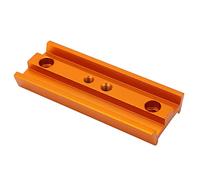 Placa de montaje de metal para barra de riel de 107 mm, base de montaje adaptador de telescopio de cola de milano con rosca de 1/4, accesorios de telescopio astronómico