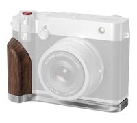 Placa de montaje en forma de L SmallRig 5265 con asa de madera para Fujifilm GFX 100RF (plateada)