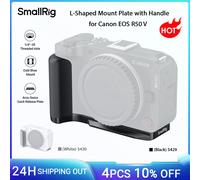 Placa de montaje en forma de L SmallRig con mango para Canon EOS R50 V (negro), con placa de liberación rápida Arca-Swiss para trípodes 5429 Black 5429