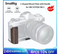 SmallRig 5563 Placa de montaje en L con asa de madera para SISTEMA OM OM-3