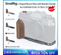 SmallRig Empuñadura en forma de L para FUJIFILM X-T30 III / X-T30 II / X-T30 Madera negro