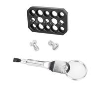 Placa de montaje para cámara de 1/4 3/8 pulgadas, compatibilidad con tornillos para múltiples equipos de fotografía y micrófonos de estudio, equipo ligero de fotografía de viaje