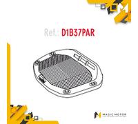 Shad D1B37PAR Platina/Parrilla Universal para Baúl Sh37, Negro