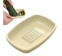 Placa de Neumáticos de Jengibre Con Rascador - Placa de Cocina para Moler Wasabi Jengibre | Disco de Queso Portátil -Herramienta Masher - Placa de Neumático Con Rascador Para Wasabi, Ajo,