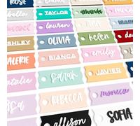 Placa de nombre personalizada para taza, etiqueta de nombre personalizada para vaso, tapa acrílica, 12 onzas, 20 onzas, 30 onzas, 40 onzas para tapas, regalo personalizado para mamá, regalo de dama de