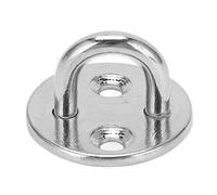 Placa de ojo de almohadilla U gancho de acero inoxidable de acero inoxidable a prueba de óxido de oxidación duradera para el ojo redondo para la puerta de la hamaca para el techo (5 mm)