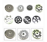 Placa de orificio de acero inoxidable para Bosch y Bauknecht No. 5 para molinillo de carne, disco perforado seguro para alimentos con agujeros para procesar carne, pescado y verduras (3 mm)