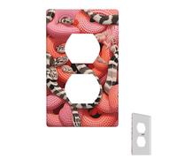 Placa de pared A Bunch of Crazy Snakes, cubierta decorativa para interruptor de luz, cubierta de interruptor de 1 banda, cubierta de salida de borde, placa de interruptor de palanca para cocina y