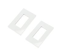 Placa de pared ciega, 2 unidades, tapas for interruptores sin tornillos, resistentes e irrompibles, ideales for el hogar, color blanco
