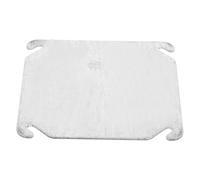 Placa de Pared Ciega Galvanizada para Cajas Estándar Americanas | Acero Inoxidable, Acabado Blanco y Plata, Diseño Moderno, para Gestores de Inmuebles y Hogares