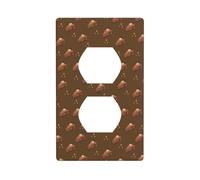 Placa de pared con diseño de cuadrados de chocolate, material de policarbonato, resistente a los impactos, estándar del Reino Unido, resistente al calor, residencial comercial