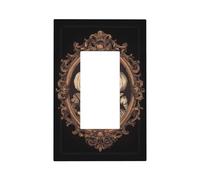 Placa de pared con interruptor de luz vintage de dos calabazas enamoradas de la era victoriana, cubierta de placa frontal, 1 banda, decoración de receptáculo para el hogar, cocina, habitación, baño