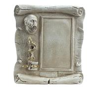 Placa de pared con juramento hipocrático, homenaje a médico y médico, yeso duro griego hecho a mano, decoración ética médica, Hipócrates de Kos