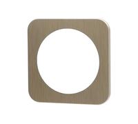 Placa de pared de aluminio dorada de 1 llave con diseño elegante, ideal para instalaciones decorativas y funcionales en viviendas.