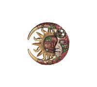 Placa de pared de mosaico con luna creciente y sol de George S. Chen Imports (Grande, 63070)