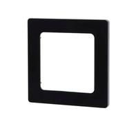 Placa de pared de plástico negro de alta calidad con diseño germano-francés. Fácil de instalar y duradera, ideal para cualquier espacio y necesidades eléctricas, incluye llave.