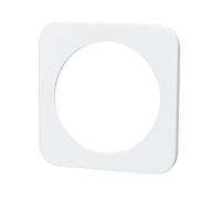 Placa de pared de vidrio blanca, 1 llave, diseñada para un acabado estético y moderno en instalaciones eléctricas. Ideal para hogares y oficinas.