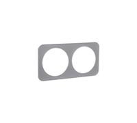 Placa de pared de vidrio, elegancia alemana/francesa, con 2 llaves en un brillante acabado plateado. Perfecta para modernizar y dar un toque sofisticado a tus espacios.