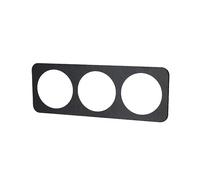 Placa de pared de vidrio negra de 1 llave, diseño moderno, ideal para controlar luces y dispositivos eléctricos en el hogar.