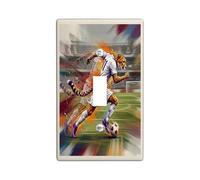 Placa de pared decorativa para interruptor de luz con diseño de guepardo de temporada de fútbol 2026, 1 banda, interruptor único, día de partido, animales salvajes, placa frontal eléctrica con