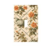 Placa de pared decorativa para interruptor de luz de pavo con hojas de otoño, fácil de instalar, cubierta de salida para hogar, oficina, cocina, apartamento